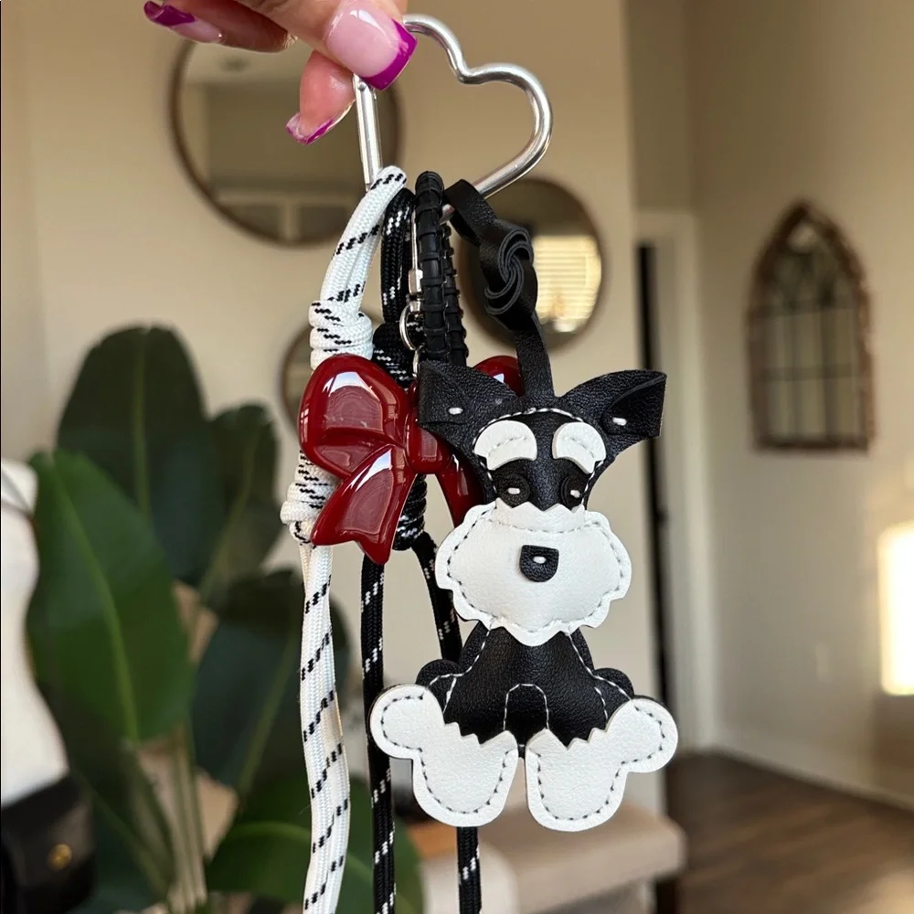 🎀🐾NEW! Mini Schnauzer Keychain Bag Charm🐾🎀 - Picture 2 of 8